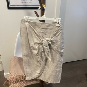 MANGO suit linen skirt!